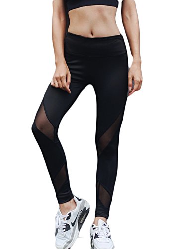 FITTOO Mallas Leggings Mujer Yoga de Alta Cintura Elásticos y Transpirables para Yoga Running Fitness36k #6 Negro Medium FITTOO Mallas Leggings Mujer Yoga de Alta Cintura Elásticos y Transpirables para Yoga Running Fitness36k #6 Negro Medium