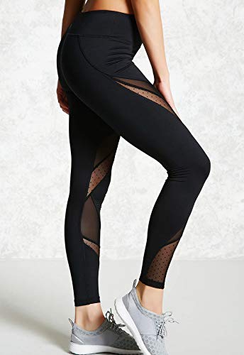 FITTOO Mallas Leggings Mujer Yoga de Alta Cintura Elásticos y Transpirables para Yoga Running Fitness790 Negro L