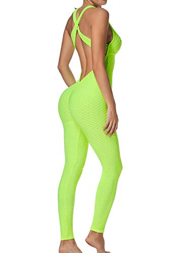 FITTOO Mallas Pantalones Deportivos Leggings Mujer Yoga de Alta Cintura Elásticos y Transpirables para Yoga Running Fitness con Gran Elásticos1370 Amarillo XL