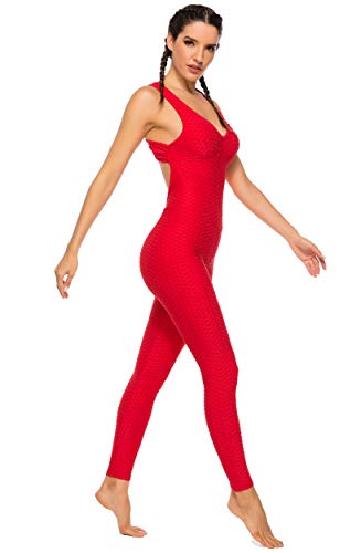 FITTOO Mallas Pantalones Deportivos Leggings Mujer Yoga de Alta Cintura Elásticos y Transpirables para Yoga Running Fitness con Gran Elásticos1370 Rojo M FITTOO Mallas Pantalones Deportivos Leggings Mujer Yoga de Alta Cintura Elásticos y Transpirables para Yoga Running Fitness con Gran Elásticos1370 Rojo M