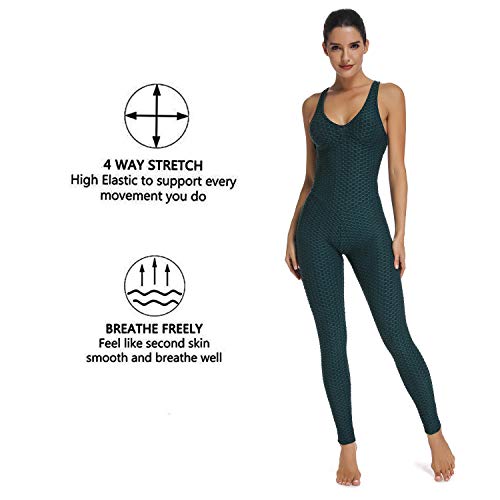 FITTOO Mallas Pantalones Deportivos Leggings Mujer Yoga de Alta Cintura Elásticos y Transpirables para Yoga Running Fitness con Gran Elásticos1370 Verte M