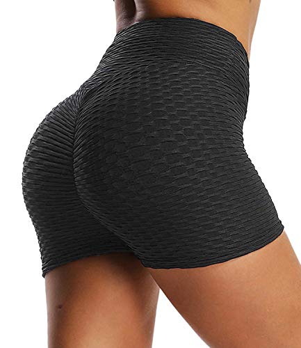 FITTOO Pantalones Cortos Leggings Mujer Mallas Yoga Alta Cintura Elásticos Push Up Suave