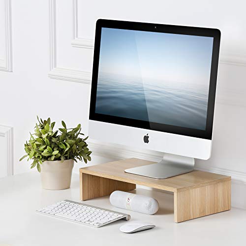 FITUEYES Elevador del Monitor de Madera Soporte para Monitor Color Oak L42.5xW23.5xH10cm FITUEYES Elevador del Monitor de Madera Soporte para Monitor Color Oak L42.5xW23.5xH10cm