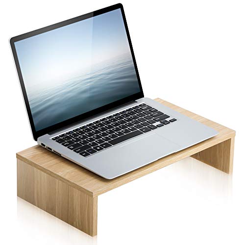 FITUEYES Elevador del Monitor de Madera Soporte para Monitor Color Oak L42.5xW23.5xH10cm FITUEYES Elevador del Monitor de Madera Soporte para Monitor Color Oak L42.5xW23.5xH10cm