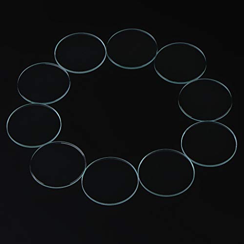 FITYLE 10pcs Diámetro 16-33mm Ronda Clara Plana Reloj Cristal Cristal Espesor 1mm - 27