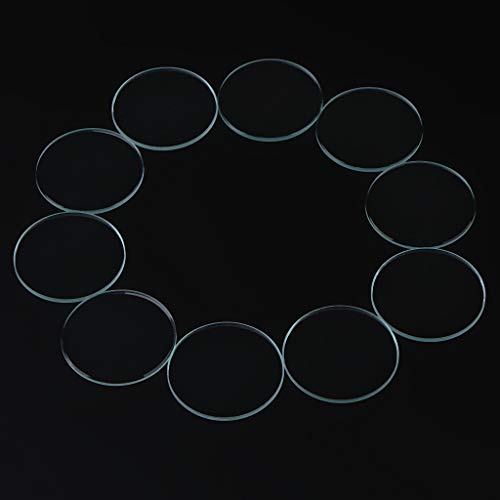 FITYLE 10pcs Diámetro 16-33mm Ronda Clara Plana Reloj Cristal Cristal Espesor 1mm - 27