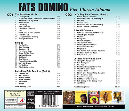 Five Classic Albums (The Fabulous Mr. D / Swings / Let's Play Fats Domino / A Lot Of Dominos / Let The Four Winds Blow)