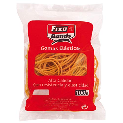 Gomas elásticas verdes - 100mm x 1.7mm - bolsa de 1kg