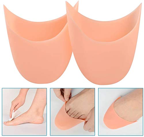 Fiyuer Protectores de Puntas Ballet 4 Pares Protector Dedos pie Silicona pie Protector Almohadillas Gel para Zapatillas de Punta Ballet