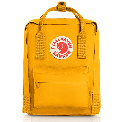 Fjällräven Kånken Mini Mochila de Senderismo Unisex Adulto, Amarillo (Warm Yellow), 7 l (29 x 20 x 13 cm)