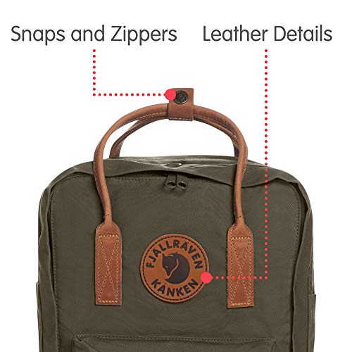 Fjällräven Kånken No 2 Laptop 15, Mochila Unisex, Verde (Dark Olive), Talla única