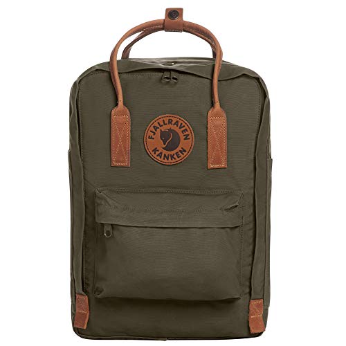 Fjällräven Kånken No 2 Laptop 15, Mochila Unisex, Verde (Dark Olive), Talla única