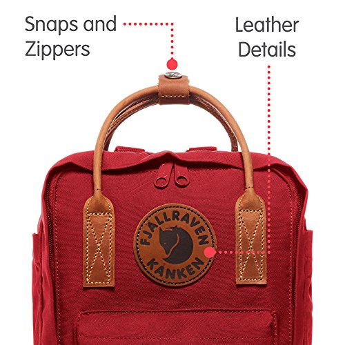 Fjallraven Kånken No. 2 Mini Backpack, Unisex Adulto, Deep Red, OneSize