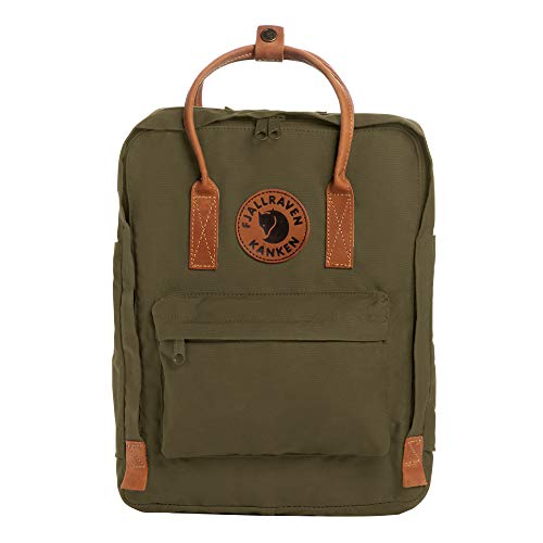 Fjällräven Kånken no 2, Mochila de senderismo, Unisex Adulto, Verde (Dark Olive), 16 L (38 x 27 x 13 cm)