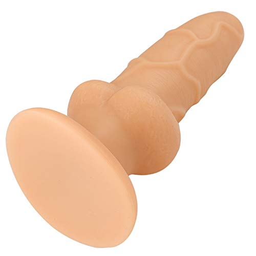 FJBreedFor 20.5cm / 8.1 '' Massager Longitud Duradera Gruesa Prival Flexible Material Suave Suave Monstruo con succión Massager de Mano- Color: Carne FNNJYJ1224L