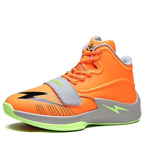 FJJLOVE Zapatos De Baloncesto del Mens, Niños Hola-Top Baloncesto Formadores De Moda De Calzado Casual Zapatillas Antideslizantes De Running Walking Tenis Deportes Zapato Atlético,Naranja,44 FJJLOVE Zapatos De Baloncesto del Mens, Niños Hola-Top Baloncesto Formadores De Moda De Calzado Casual Zapatillas Antideslizantes De Running Walking Tenis Deportes Zapato Atlético,Naranja,44