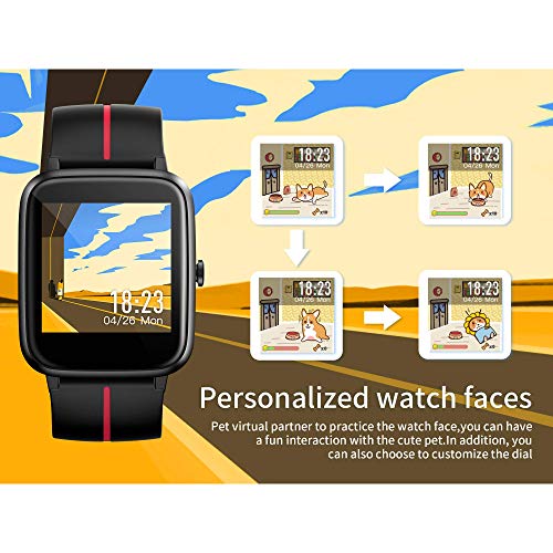 FKANT Smartwatch Mujer Hombre, Reloj Inteligente Fitness GPS con Competidor Simulador, 5ATM Reloj con 24H Monitor de Ritmo Cardíaco y Sueño, Smartwatch Despertador Cronómetro y Pronóstico del Tiempo FKANT Smartwatch Mujer Hombre, Reloj Inteligente Fitness GPS con Competidor Simulador, 5ATM Reloj con 24H Monitor de Ritmo Cardíaco y Sueño, Smartwatch Despertador Cronómetro y Pronóstico del Tiempo