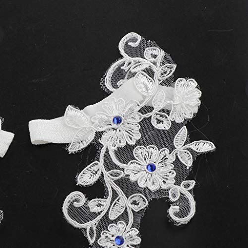 FLAMEER 1 Par Tobilleras de Boda de Encaje Cadena de Pies para Yoga Bile Banquete Fiesta Ornamentos para Sandalias Descalzas - Blanco B, tal como se describe FLAMEER 1 Par Tobilleras de Boda de Encaje Cadena de Pies para Yoga Bile Banquete Fiesta Ornamentos para Sandalias Descalzas - Blanco B, tal como se describe