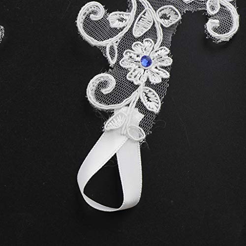 FLAMEER 1 Par Tobilleras de Boda de Encaje Cadena de Pies para Yoga Bile Banquete Fiesta Ornamentos para Sandalias Descalzas - Blanco B, tal como se describe FLAMEER 1 Par Tobilleras de Boda de Encaje Cadena de Pies para Yoga Bile Banquete Fiesta Ornamentos para Sandalias Descalzas - Blanco B, tal como se describe