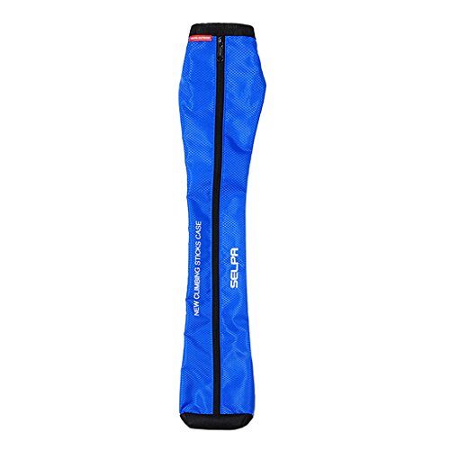 FLAMEER Plegable Alpenstock Bastón Bolsa De Almacenamiento Bolsa De Transporte Portátil Bastones Senderismo Funda del Titular - Azul Marino FLAMEER Plegable Alpenstock Bastón Bolsa De Almacenamiento Bolsa De Transporte Portátil Bastones Senderismo Funda del Titular - Azul Marino