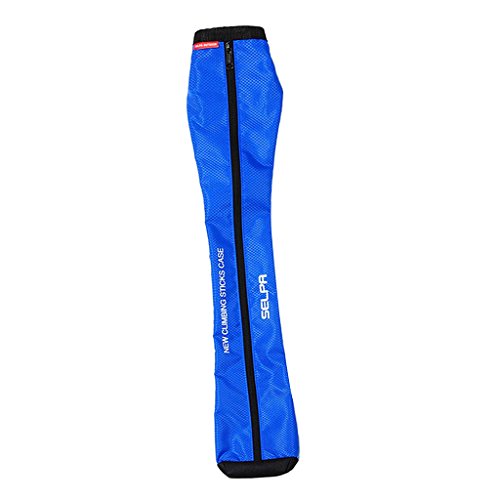 FLAMEER Plegable Alpenstock Bastón Bolsa De Almacenamiento Bolsa De Transporte Portátil Bastones Senderismo Funda del Titular - Azul Marino FLAMEER Plegable Alpenstock Bastón Bolsa De Almacenamiento Bolsa De Transporte Portátil Bastones Senderismo Funda del Titular - Azul Marino