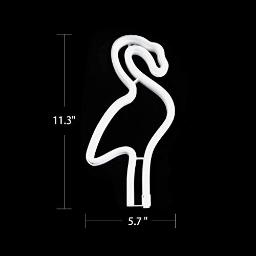 Flamenco rosado luz de neón de la lámpara del flamenco señales de neón luces de la noche LED para la decoración de lámparas de batería/USB Operado luces LED para decoración de paredes niñas Habitac Flamenco rosado luz de neón de la lámpara del flamenco señales de neón luces de la noche LED para la decoración de lámparas de batería/USB Operado luces LED para decoración de paredes niñas Habitac