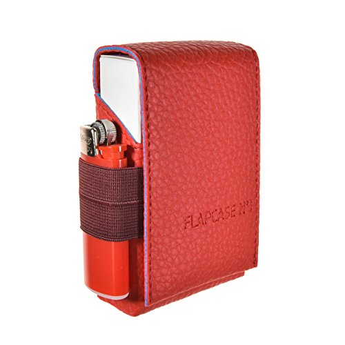 FlapCase N°1 – Premium pitillera, para 20 cigarrillos, hecho a mano en Austria – Red Rules