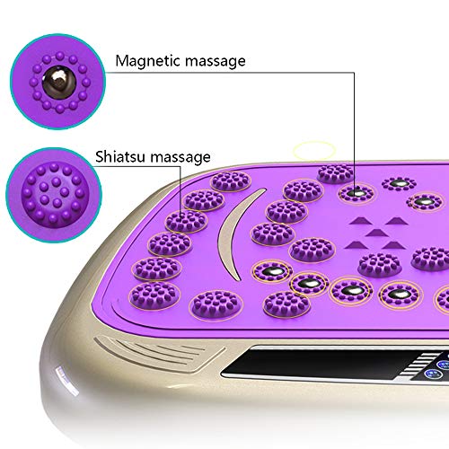 Flashing lights Placa De Vibración, Vibration Plate,Plataforma Vibratoria,Máquina De Ejercicio,Pantalla LED + Control Remoto + Reproducir Música + Motor Silencioso,Mejora Circulación