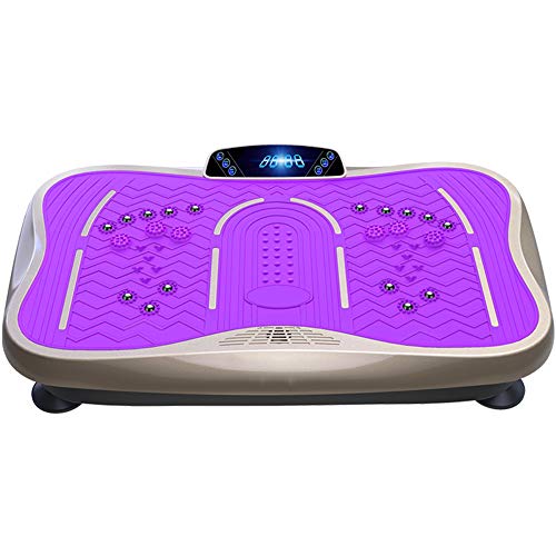 Flashing lights Placa De Vibración,Home Vibration Plate, Plataforma Vibratoria,Pantalla LED+Control Remoto+música HD En El Exterior,Ideal para Perder Peso,Fácil De Guardar