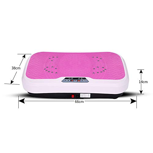 Flashing lights Plataforma Vibratoria Ultra Compacta,Máquina De Ejercicio para Adelgazar Y Relajar Músculos,99 Niveles,Control Remoto, Motor Silencioso, Pedal Antideslizante,Fácil De Guardar