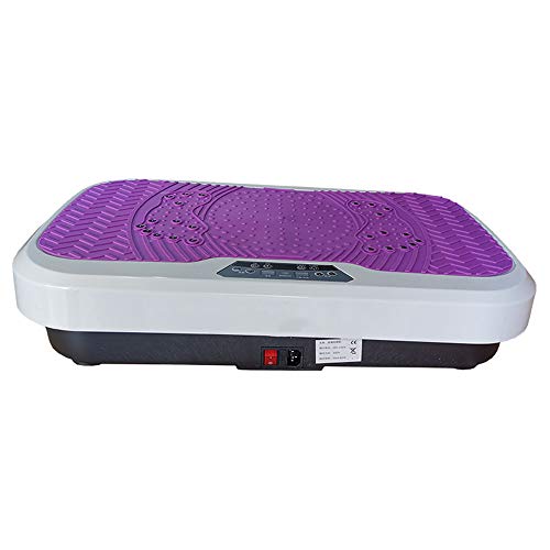 Flashing lights Plataforma Vibratoria Ultra Compacta,Máquina De Ejercicio para Adelgazar Y Relajar Músculos,99 Niveles,Control Remoto, Motor Silencioso, Pedal Antideslizante,Fácil De Guardar