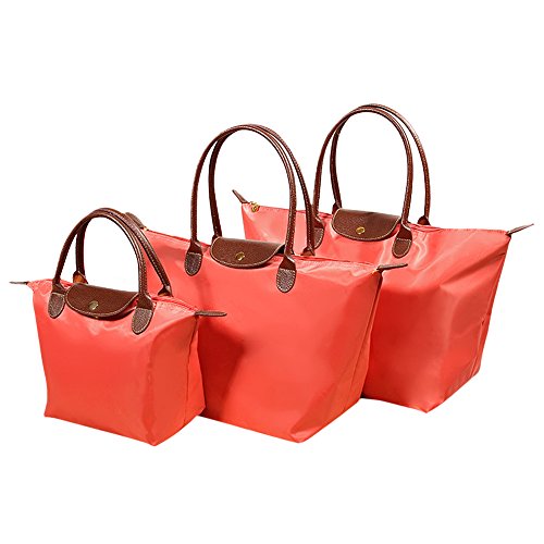 Fletion - Bolso de nailon impermeable para mujer, bolso de hombro, plegable, bolsa de viaje azul marino L:52 cm*32 cm*20 cm Fletion - Bolso de nailon impermeable para mujer, bolso de hombro, plegable, bolsa de viaje azul marino L:52 cm*32 cm*20 cm