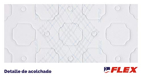 Flex Colchón Multielastic Visco, Muelles de Hilo contínuo de Acero, 150 x 190 cm