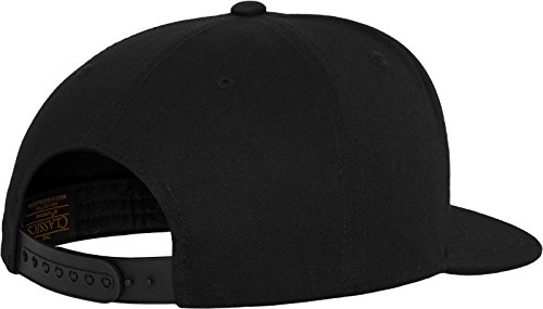 Flexfit Gorra Classic 5 Panel Snap Back Negro Negro Talla:Talla única