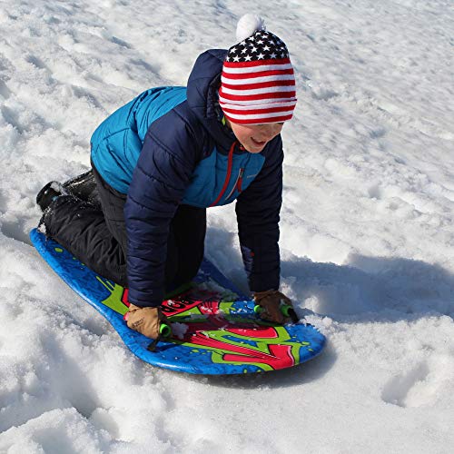 Flexible Flyer Aurora Sled. Foam Plastic Snow Slider Deslizador de Trineo de Nieve, 36 x 20.5 x 2 Inches