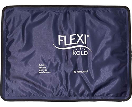 FlexiKold Bolsa Hielo Gel Frío (Tamaño Estándar: 36,8 cm x 26,5 cm) – Bolsa Gel Reutilizable Primeros Auxilios para Lesiones Deportivas Golpes Alivio del Dolor Terapia de Frío