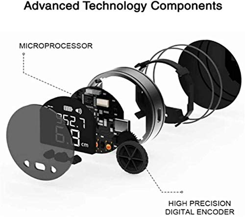 Flexímetro digital, telémetro portátil, cinta métrica electrónica, regla electrónica multifuncional con pantalla digital de medición rodante