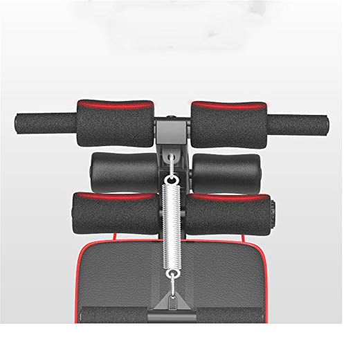 Flexiones en posición supina, Multifuncional plegable Banco de ejercicio se incorpora el Incline Abs Benchs for musculación Máquina de ejercicio abdominal, ( Color : Black , Size : 127x50x61cm )