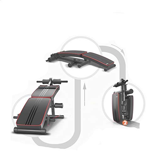 Flexiones en posición supina, Multifuncional plegable Banco de ejercicio se incorpora el Incline Abs Benchs for musculación Máquina de ejercicio abdominal, ( Color : Black , Size : 127x50x61cm ) Flexiones en posición supina, Multifuncional plegable Banco de ejercicio se incorpora el Incline Abs Benchs for musculación Máquina de ejercicio abdominal, ( Color : Black , Size : 127x50x61cm )