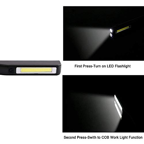 flintronic 2PCS Linterna de Trabajo, Lámpara 3W LED COB Recargable Luz Intermitente SOS Lámpara de Inspección con Clip Magnético, Incluye Baterías y un Cable Micro USB-Clase de eficiencia energética A flintronic 2PCS Linterna de Trabajo, Lámpara 3W LED COB Recargable Luz Intermitente SOS Lámpara de Inspección con Clip Magnético, Incluye Baterías y un Cable Micro USB-Clase de eficiencia energética A