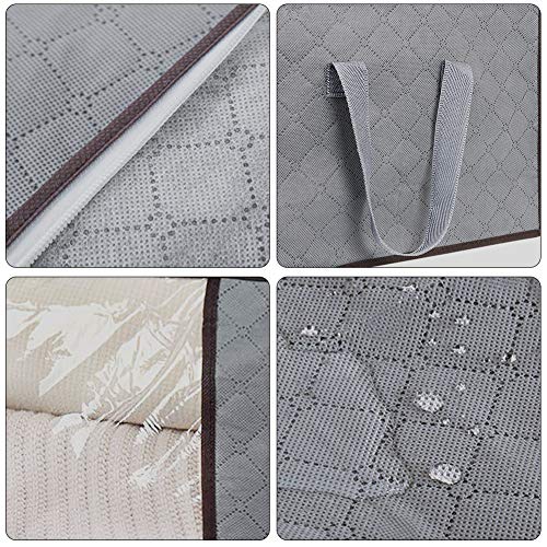 flintronic 4PCS Bolsa de Almacenamiento de Ropa de Gran Capacidad 84L (60x40x35 cm), Organizador de Transpirable con Cremallera a Prueba de Moho y Humedad para Ropa de Cama, Edredones, Mantas flintronic 4PCS Bolsa de Almacenamiento de Ropa de Gran Capacidad 84L (60x40x35 cm), Organizador de Transpirable con Cremallera a Prueba de Moho y Humedad para Ropa de Cama, Edredones, Mantas