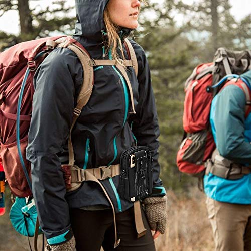 flintronic Bolsa Cintura Táctica, Bolso Cinturón Táctica Militar Compacta 1000D Nylon para Herramientas Pequeñas de Multiusos Teléfono Móvil al Aire Libre Deportes Senderismo y Camping, con Mosquetón flintronic Bolsa Cintura Táctica, Bolso Cinturón Táctica Militar Compacta 1000D Nylon para Herramientas Pequeñas de Multiusos Teléfono Móvil al Aire Libre Deportes Senderismo y Camping, con Mosquetón