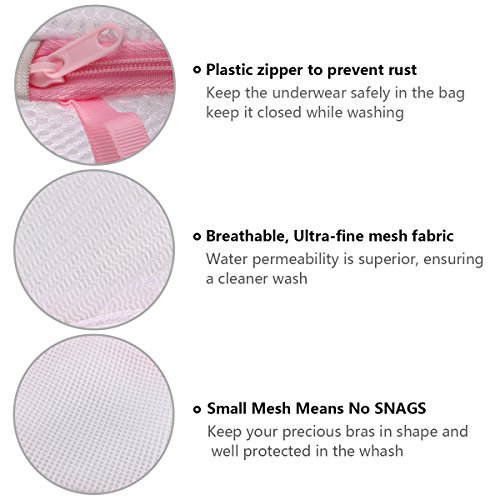 flintronic Bolsas para Ropa Delicada, Sujetador Bolsa Malla Lavado, Bolsas para Ropa Delicada, para Ropa Interior y Organizador de Colada y Lavadoras (Cilíndrico) - Cremallera Roja flintronic Bolsas para Ropa Delicada, Sujetador Bolsa Malla Lavado, Bolsas para Ropa Delicada, para Ropa Interior y Organizador de Colada y Lavadoras (Cilíndrico) - Cremallera Roja