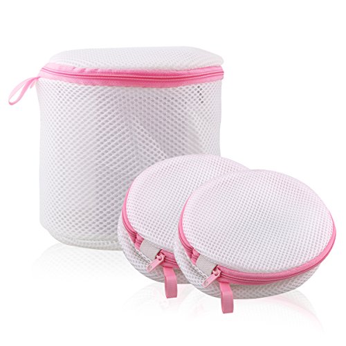 flintronic Bolsas para Ropa Delicada, Sujetador Bolsa Malla Lavado, Bolsas para Ropa Delicada, para Ropa Interior y Organizador de Colada y Lavadoras (Cilíndrico) - Cremallera Roja flintronic Bolsas para Ropa Delicada, Sujetador Bolsa Malla Lavado, Bolsas para Ropa Delicada, para Ropa Interior y Organizador de Colada y Lavadoras (Cilíndrico) - Cremallera Roja