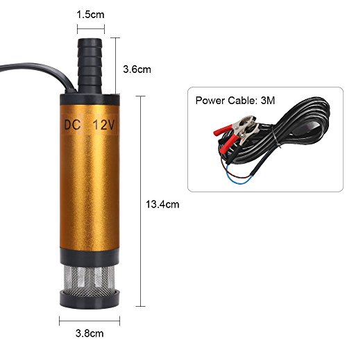 flintronic Bomba de Agua y Aceite, 12V Bompa Sumergible de Acero Inoxidable Bomba de Combustible Diesel Transferencia de Líquido Aceite Agua por Auto, Caravana, Marino, Barca flintronic Bomba de Agua y Aceite, 12V Bompa Sumergible de Acero Inoxidable Bomba de Combustible Diesel Transferencia de Líquido Aceite Agua por Auto, Caravana, Marino, Barca
