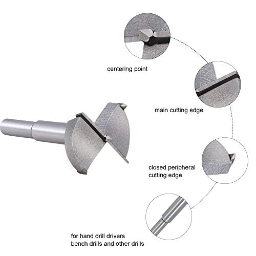 flintronic Brocas Forstner, 19PCS (15mm ~ 40mm) Brocas Set de Acero al Tungsteno Titanium Recubierto, Fresadora Herramienta para Perforadora, Corte Agujero en Carpintería para Madera flintronic Brocas Forstner, 19PCS (15mm ~ 40mm) Brocas Set de Acero al Tungsteno Titanium Recubierto, Fresadora Herramienta para Perforadora, Corte Agujero en Carpintería para Madera