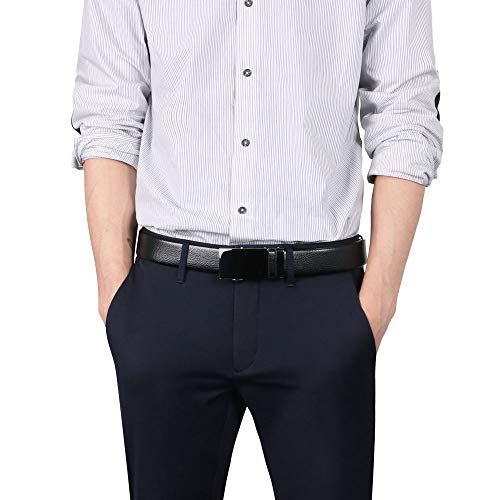 flintronic Cinturón Cuero Hombre, Cinturones Piel con Hebilla Automática, Sencillo y Clásico Perfecto Regalo flintronic Cinturón Cuero Hombre, Cinturones Piel con Hebilla Automática, Sencillo y Clásico Perfecto Regalo