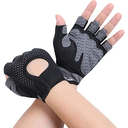 flintronic Guantes de Fitness, 1 Par Guantes Gimnasio de Medio Dedo, para Entrenamiento Cruzado, Levantamiento de Pesas, Fitness, Kettlebells, Guantes de Entrenamiento Hombres Mujeres - L flintronic Guantes de Fitness, 1 Par Guantes Gimnasio de Medio Dedo, para Entrenamiento Cruzado, Levantamiento de Pesas, Fitness, Kettlebells, Guantes de Entrenamiento Hombres Mujeres - L