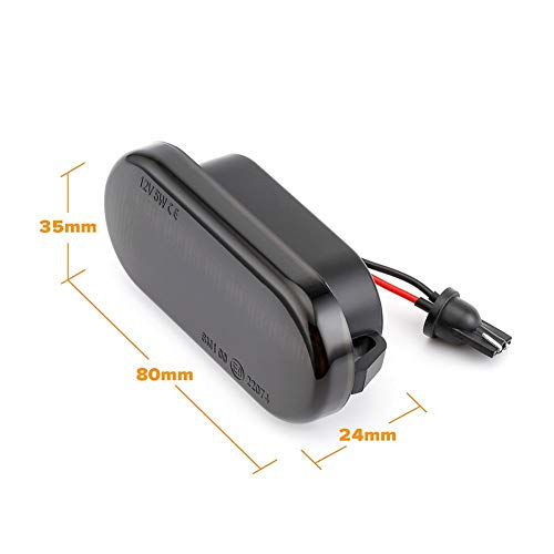 fllyingu 2 Piezas LED Luces de Marcador dinámicas Laterales Intermitente Intermitente luz secuencial para Volkswagen Bora Golf 3 4 Passat Polo SB6 3BG fllyingu 2 Piezas LED Luces de Marcador dinámicas Laterales Intermitente Intermitente luz secuencial para Volkswagen Bora Golf 3 4 Passat Polo SB6 3BG