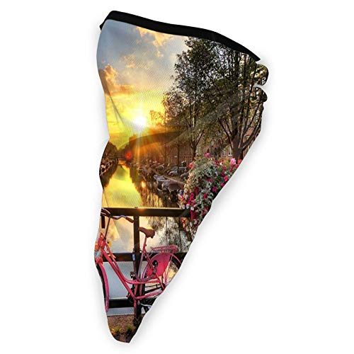 Flores y bicicleta en el puente de la cabeza para mujer, bufanda mágica para la cabeza, máscara facial, pasamontañas, banda para el sudor para pesca, yoga, motociclismo Flores y bicicleta en el puente de la cabeza para mujer, bufanda mágica para la cabeza, máscara facial, pasamontañas, banda para el sudor para pesca, yoga, motociclismo